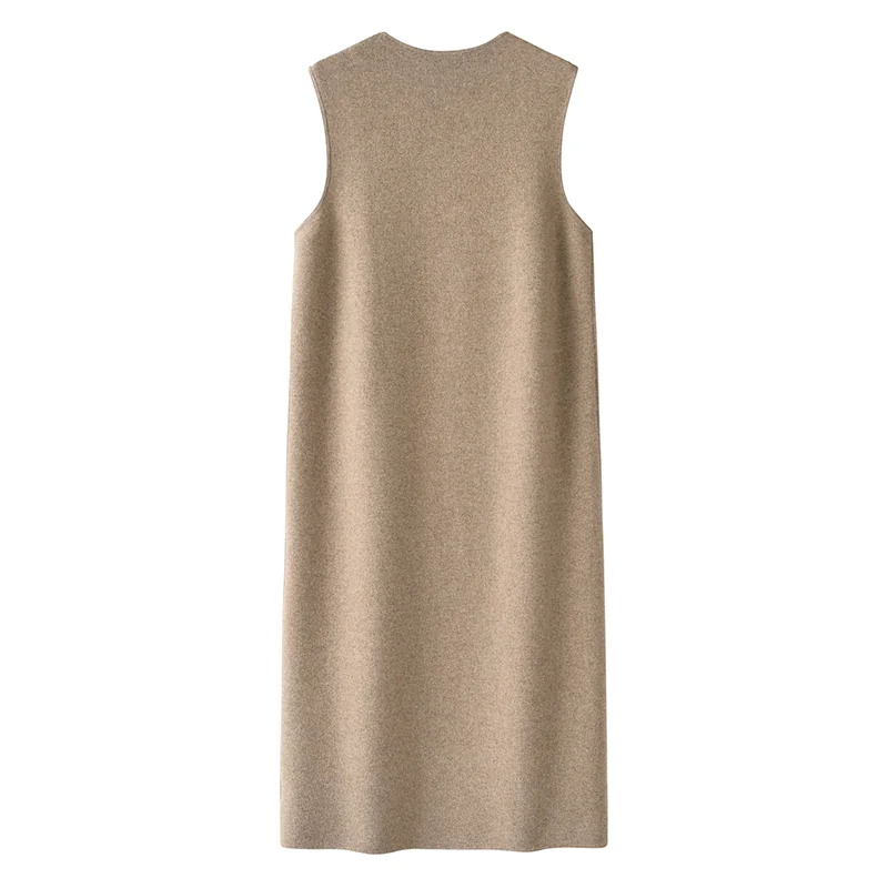 100% Cashmere, Cashmere crew-neck sweater — Grey, 14–15.5µm, Cashmere Garment / Women