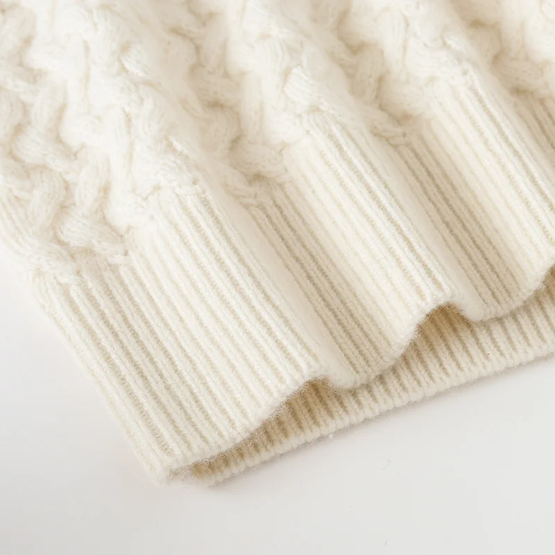 100% Cashmere, Cashmere sleeveless vest — White Knit vest, 14–15.5µm, Cashmere Garment / Women — detail view 4