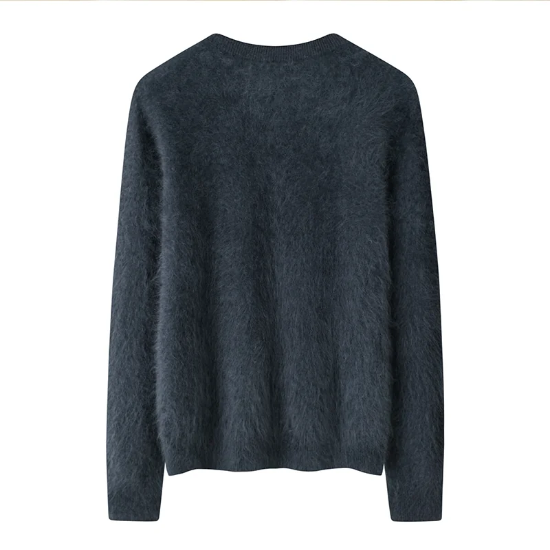 Cashmere crew-neck sweater — Grey — Cashmere Sweaters & Knitwear, 100% Cashmere