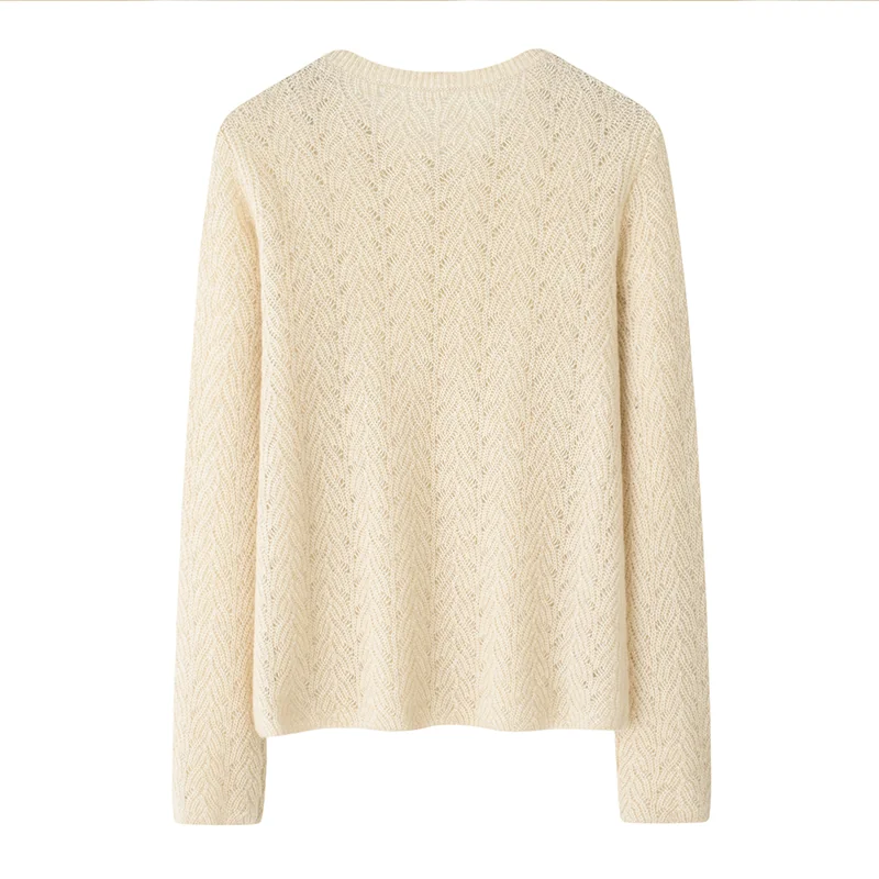 Cashmere crew-neck sweater — Camel — Cashmere Sweaters & Knitwear, 100% Cashmere