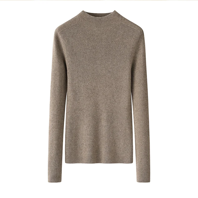 100% Cashmere, Cashmere crew-neck sweater — Blue, 14–15.5µm, Cashmere Garment / Women — detail view 10