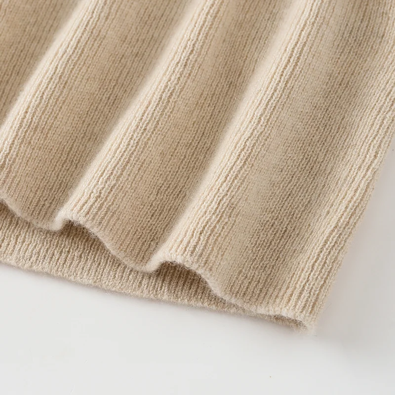 100% Cashmere, Cashmere crew-neck sweater — Blue, 14–15.5µm, Cashmere Garment / Women — detail view 12