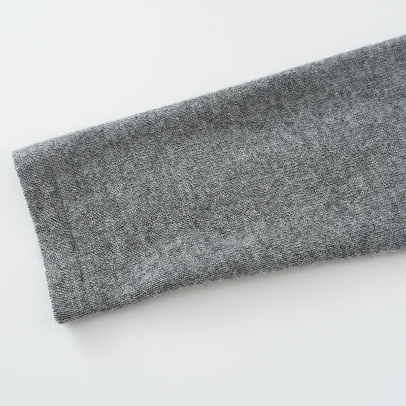 100% Cashmere, Cashmere hooded cardigan — Grey Cowl neck, 14–15.5µm, Cashmere Garment / Women — detail view 6