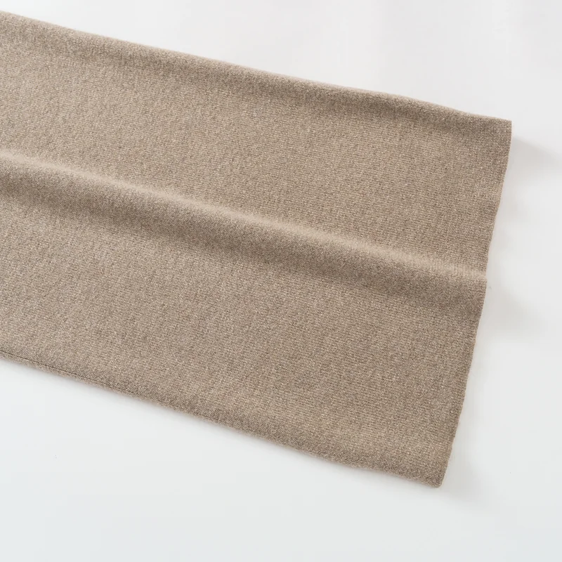 100% Cashmere, Cashmere knit trousers — Grey Trousers, 14–15.5µm, Cashmere Garment / Women — detail view 7