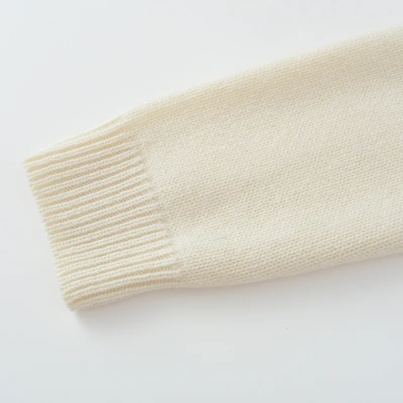 100% Cashmere, Cashmere knit skirt — White Skirt, 14–15.5µm, Cashmere Garment / Women — detail view 4