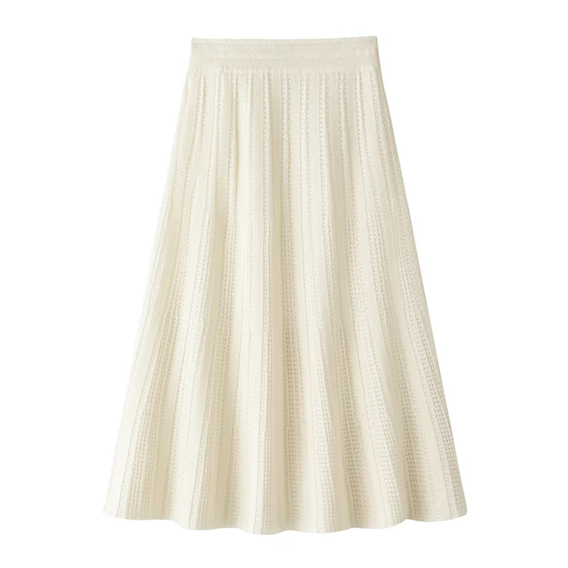 Cashmere knit skirt — Pink Skirt