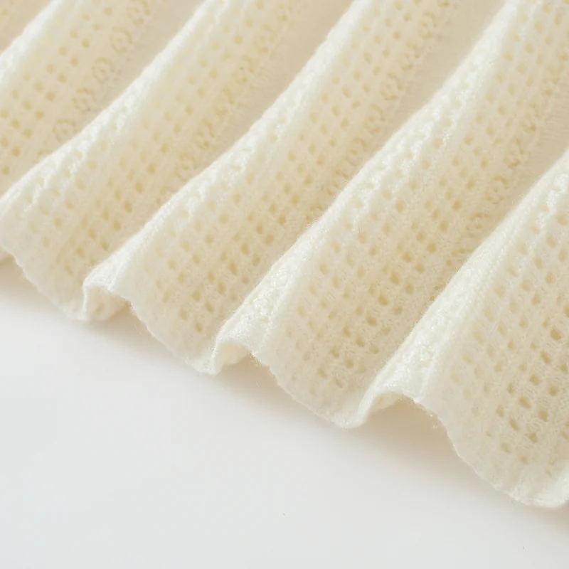 100% Cashmere, Cashmere knit skirt — Pink Skirt, 14–15.5µm, Cashmere Garment / Women — detail view 7
