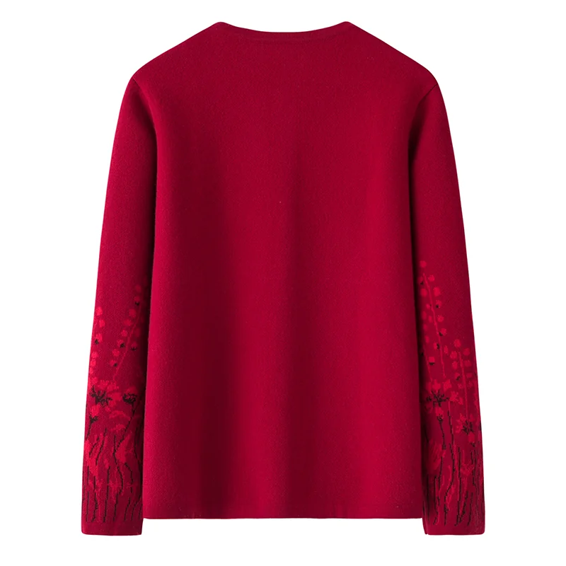 Cashmere crew-neck sweater — Red — Cashmere Sweaters & Knitwear, 100% Cashmere