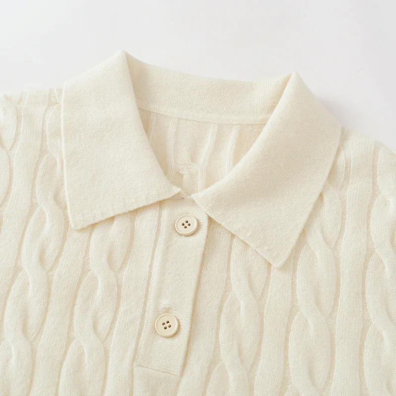 100% Cashmere, Cashmere short-sleeve knit — Grey Short sleeve, 14–15.5µm, Cashmere Garment / Women — detail view 8