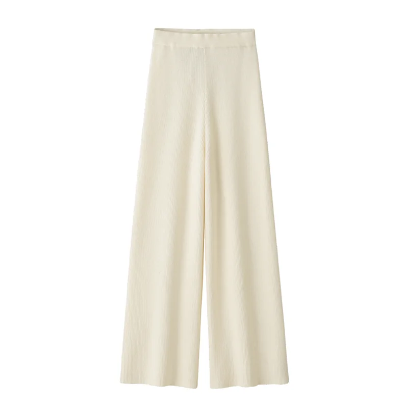 100% Cashmere, Cashmere knit skirt — White Skirt, 14–15.5µm, Cashmere Garment / Women — detail view 2