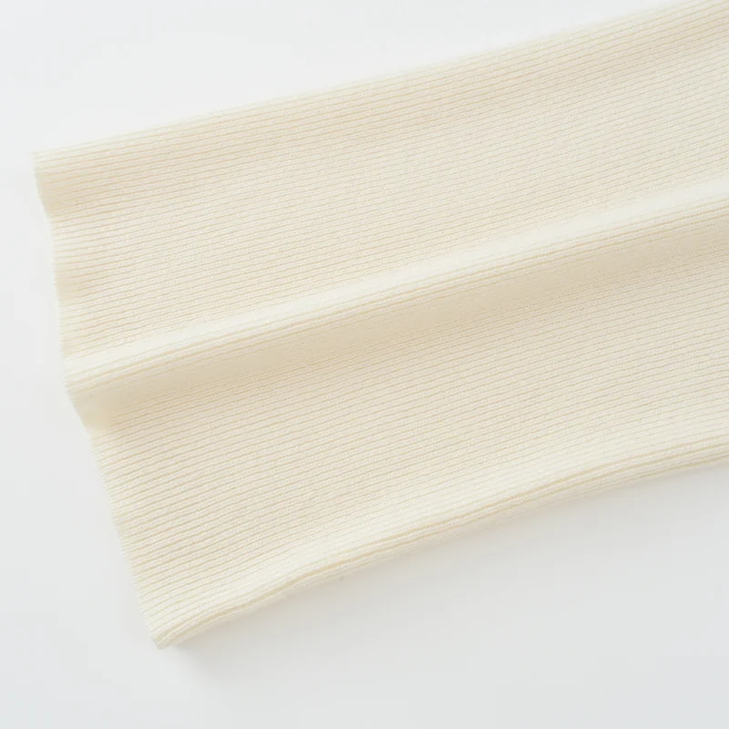 100% Cashmere, Cashmere knit skirt — White Skirt, 14–15.5µm, Cashmere Garment / Women — detail view 6