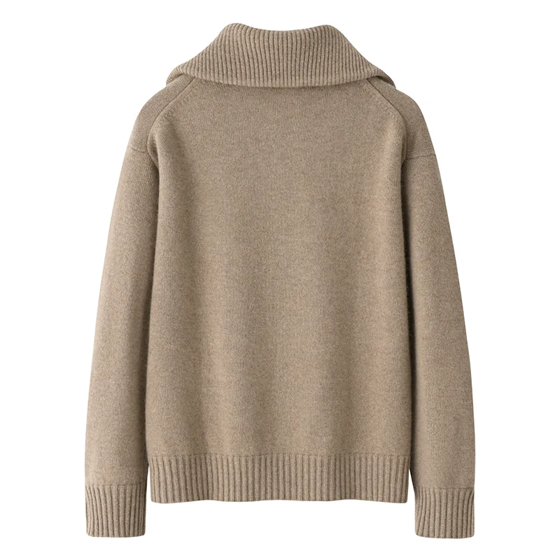 Cashmere crew-neck sweater — White — Cashmere Sweaters & Knitwear, 100% Cashmere