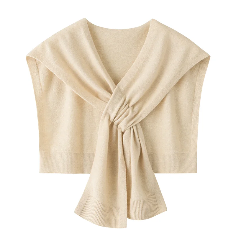 100% Cashmere, Cashmere sleeveless vest — Grey Sleeveless top, 14–15.5µm, Cashmere Garment / Women — detail view 5
