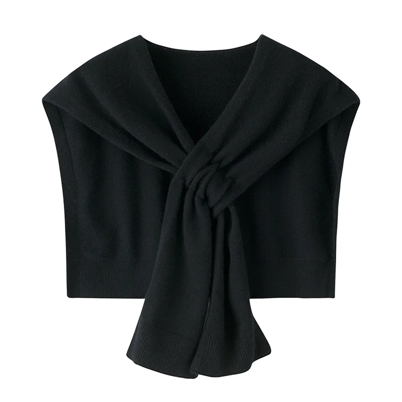100% Cashmere, Cashmere sleeveless vest — Grey Sleeveless top, 14–15.5µm, Cashmere Garment / Women — detail view 8