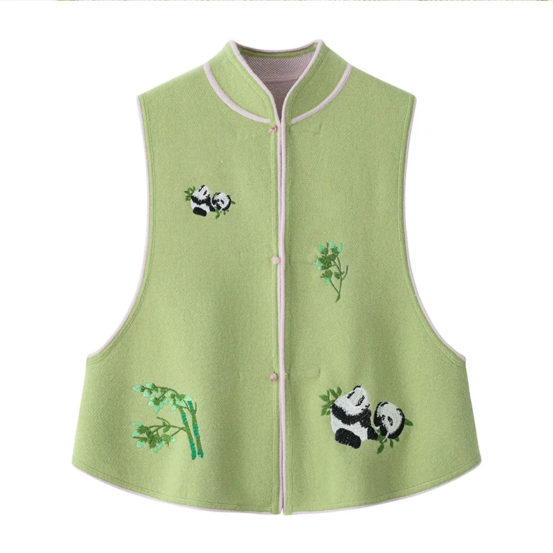 100% Cashmere, Cashmere sleeveless vest — Pink Sleeveless top, 14–15.5µm, Cashmere Garment / Women — detail view 6