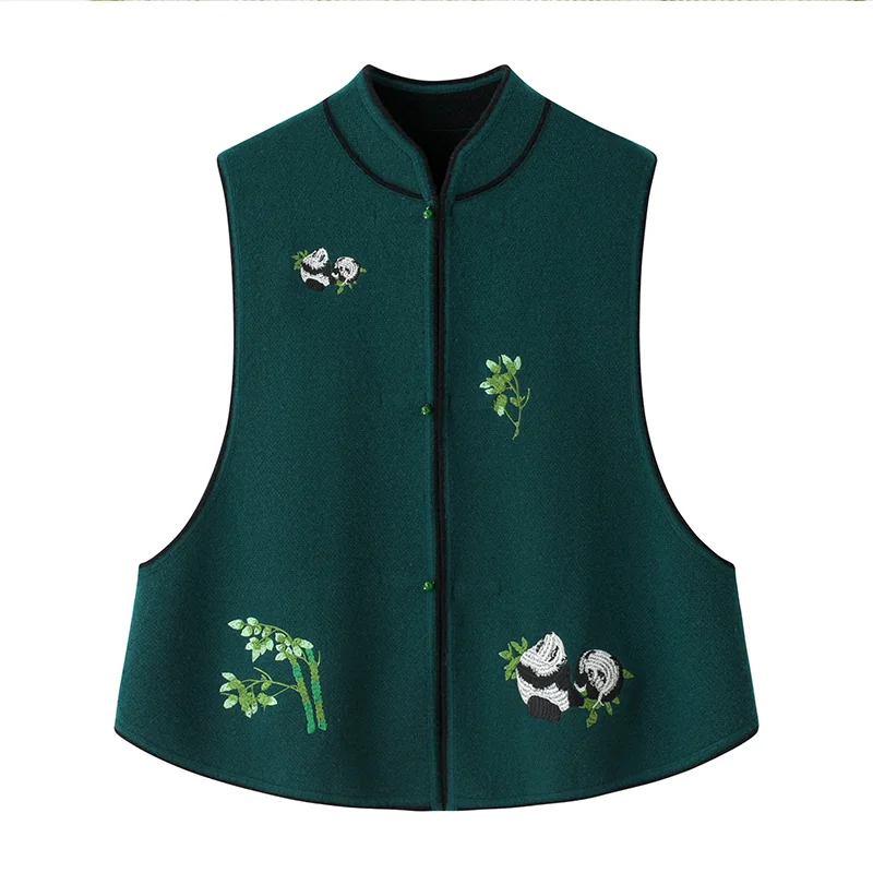100% Cashmere, Cashmere sleeveless vest — Pink Sleeveless top, 14–15.5µm, Cashmere Garment / Women — detail view 10