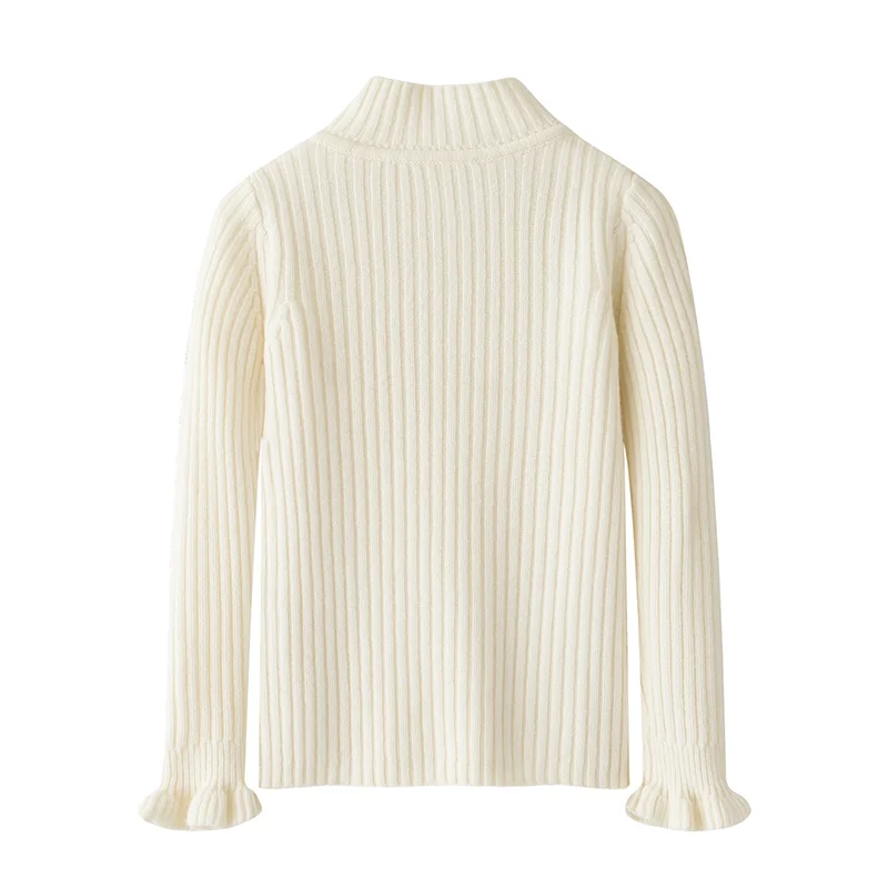 100% Cashmere, Cashmere crew-neck sweater — Blue Kids knit, 14–15.5µm, Cashmere Garment / Women — detail view 8