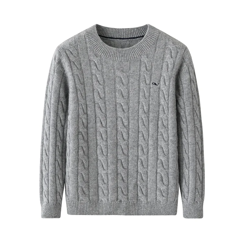 100% Cashmere, Cashmere crew-neck sweater — Blue Kids knit, 14–15.5µm, Cashmere Garment / Women — detail view 14