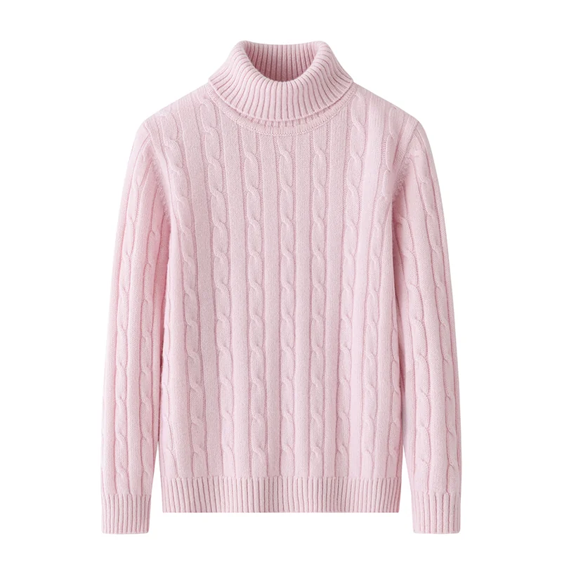 100% Cashmere, Cashmere crew-neck sweater — Blue Kids knit, 14–15.5µm, Cashmere Garment / Women — detail view 18