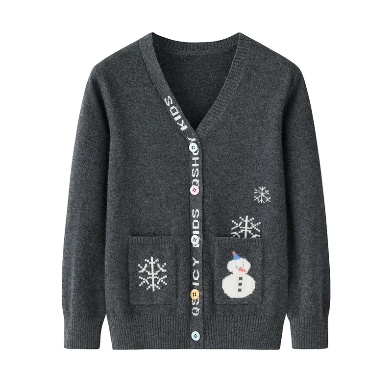 100% Cashmere, Cashmere crew-neck sweater — Blue Kids knit, 14–15.5µm, Cashmere Garment / Women — detail view 20