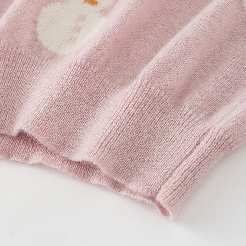 100% Cashmere, Cashmere crew-neck sweater — Blue Kids knit, 14–15.5µm, Cashmere Garment / Women — detail view 37