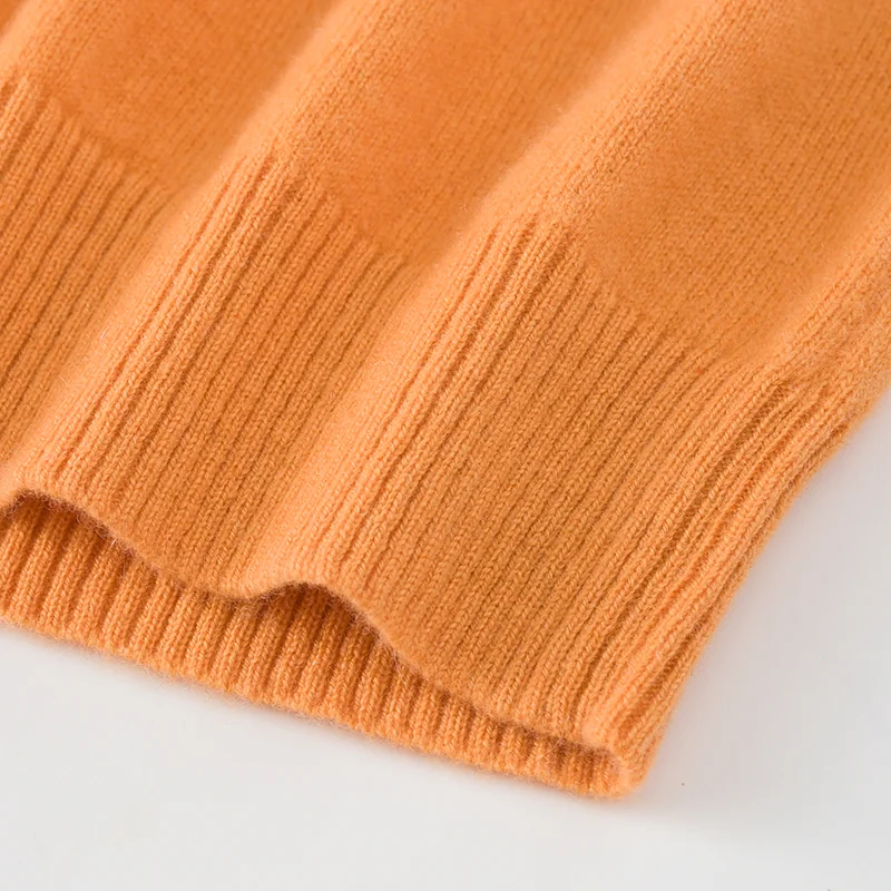 100% Cashmere, Cashmere crew-neck sweater — Blue Kids knit, 14–15.5µm, Cashmere Garment / Women — detail view 39