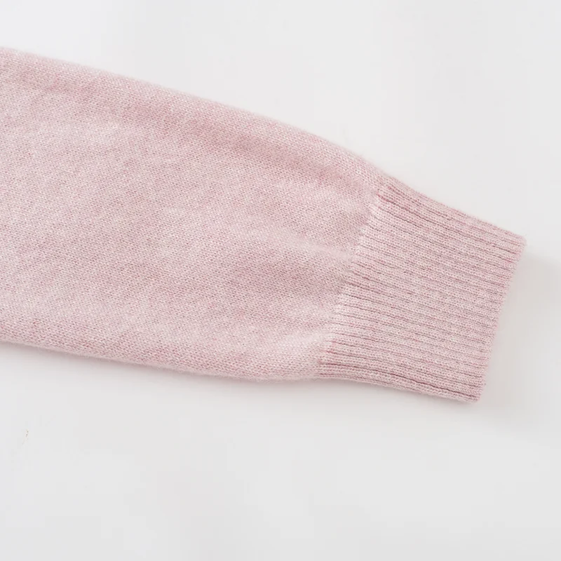 100% Cashmere, Cashmere crew-neck sweater — Blue Kids knit, 14–15.5µm, Cashmere Garment / Women — detail view 43
