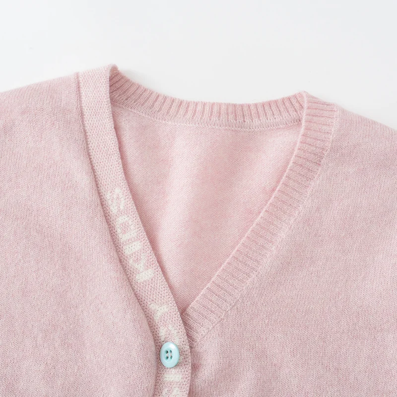 100% Cashmere, Cashmere crew-neck sweater — Blue Kids knit, 14–15.5µm, Cashmere Garment / Women — detail view 53
