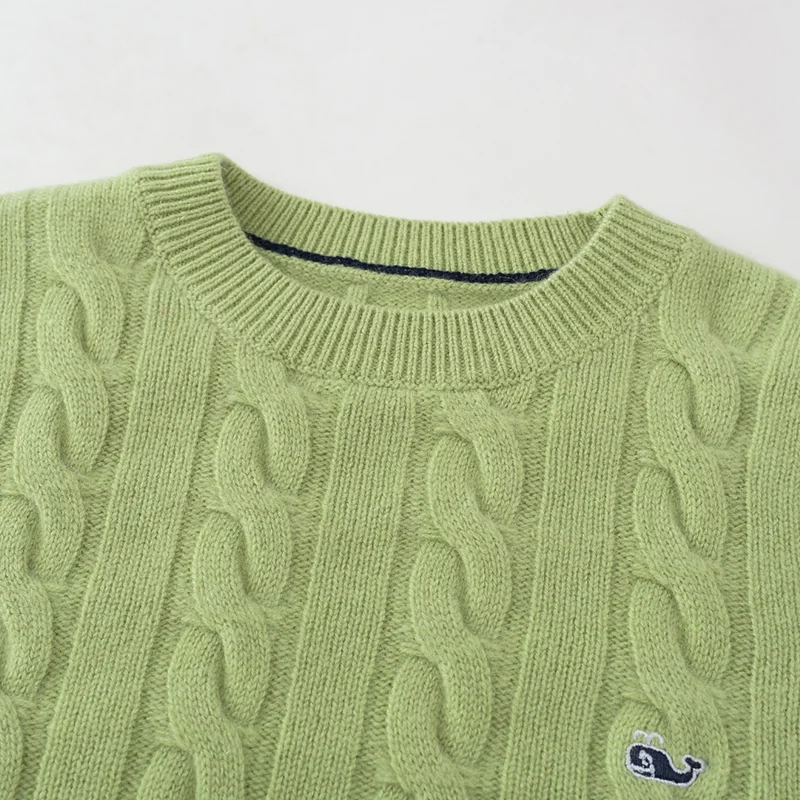 100% Cashmere, Cashmere crew-neck sweater — Blue Kids knit, 14–15.5µm, Cashmere Garment / Women — detail view 62