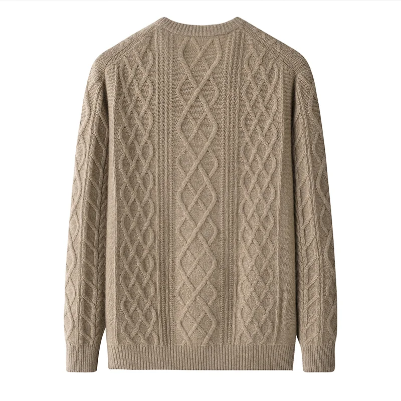 Cashmere crew-neck sweater — Grey — Cashmere Sweaters & Knitwear, 100% Cashmere