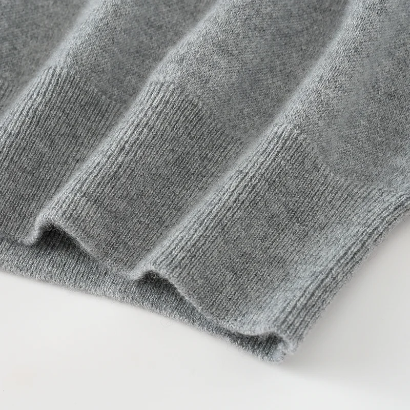 100% Cashmere, Cashmere crew-neck sweater — Camel, 14–15.5µm, Cashmere Garment / Men — detail view 4