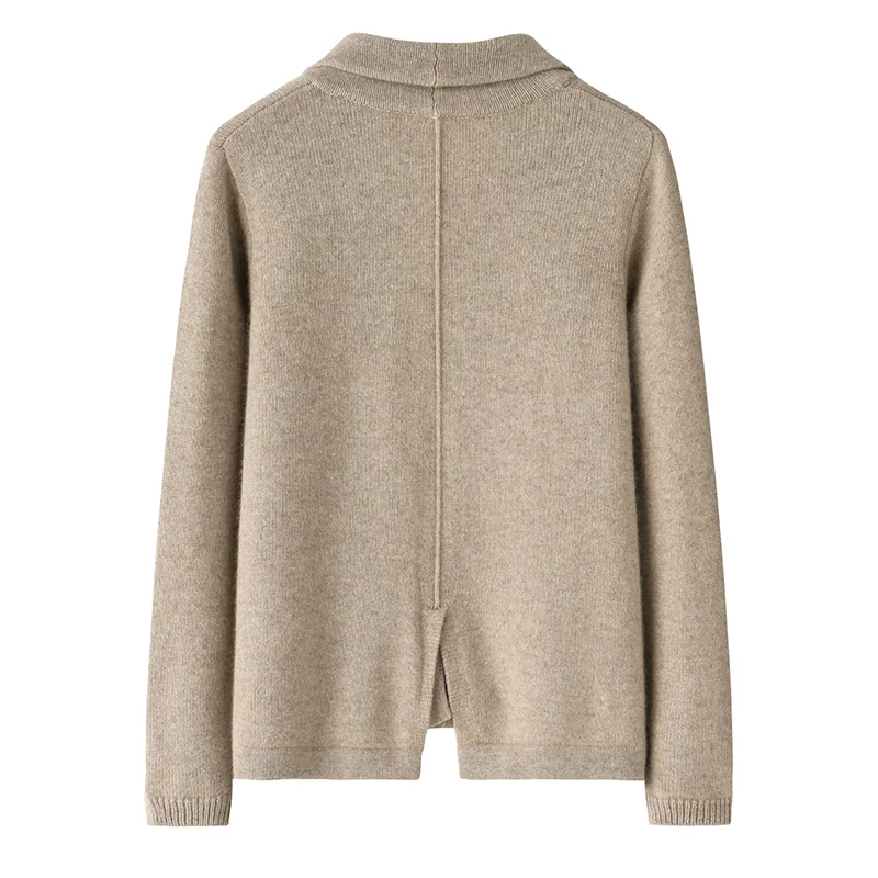 Cashmere crew-neck sweater — Beige — Cashmere Sweaters & Knitwear, 100% Cashmere