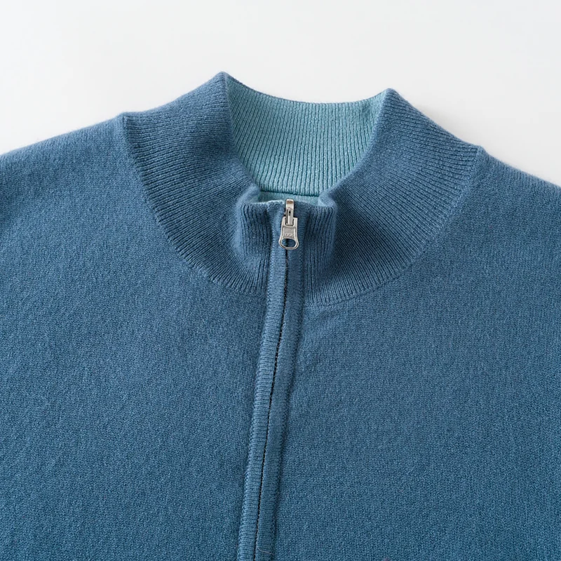 100% Cashmere, Cashmere sleeveless vest — Black Sleeveless vest, 14–15.5µm, Cashmere Garment / Men — detail view 6