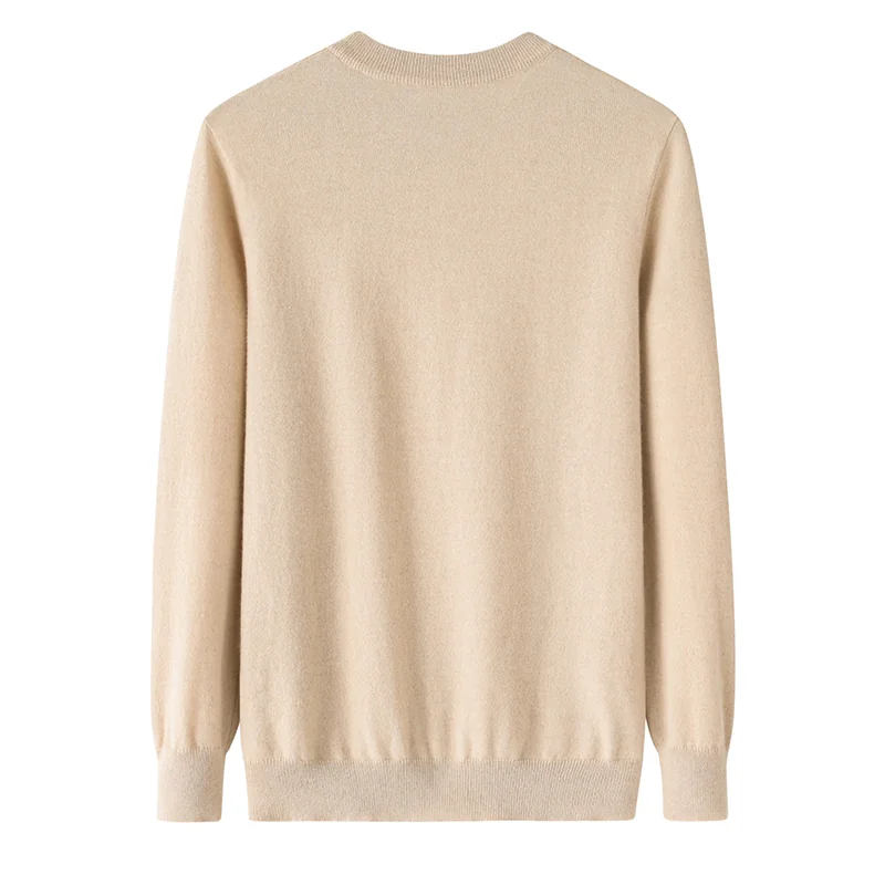 Cashmere crew-neck sweater — Blue — Cashmere Sweaters & Knitwear, 100% Cashmere