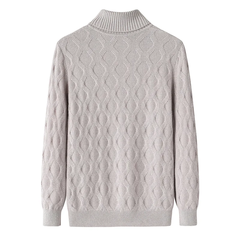 Cashmere crew-neck sweater — Beige — Cashmere Sweaters & Knitwear, 100% Cashmere