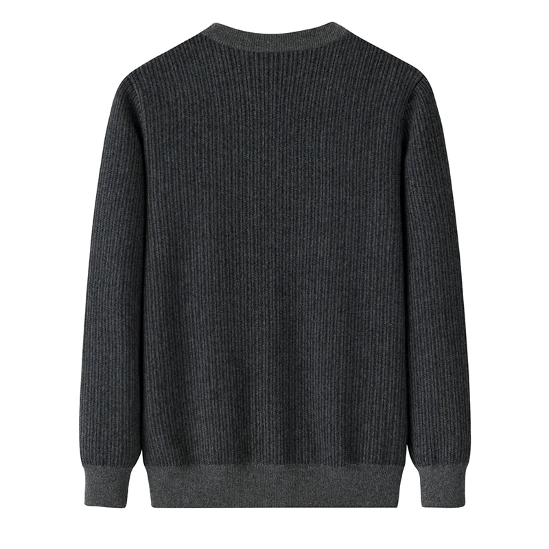 Cashmere crew-neck sweater — Grey — Cashmere Sweaters & Knitwear, 100% Cashmere