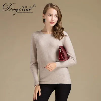 Fashion Jumpers Pure Cashmere Women s Crew Neck Sweater
