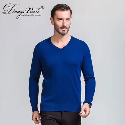 Regular Thickness Casual 100 Cashmere Long Sleeve Sweater