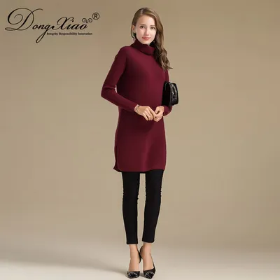 Customized Plain Knitting Cashmere Wool Pullover Women Sweater