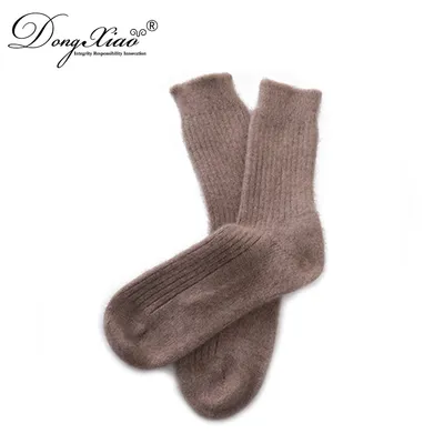 Wholesale Thickness Rib Knitted Men Cashmere Socks