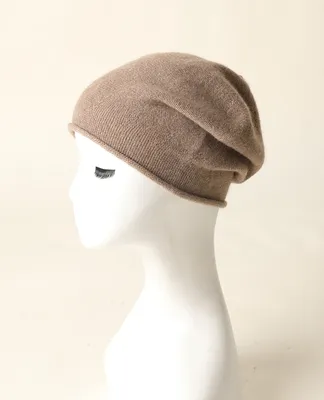 Custom Pure Cashmere Slouch Beanie Hat Unisex