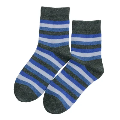 Colourful Stripes 100 Cashmeere Women Socks