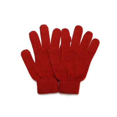 Classic Full Finger Knitted Pure Cashmere Gloves