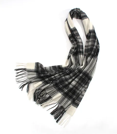 Fashion Plaid Pattern 100 Cashmere Tartan Scarf Shawl