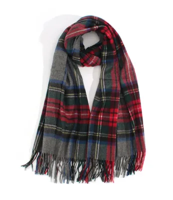 100 Cashmere Thick Winter Tartan Blanket Scarf