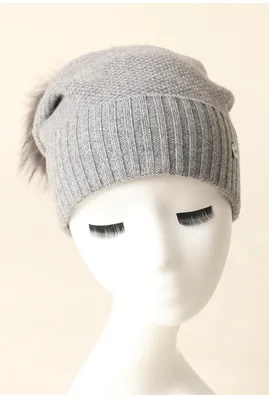 Women Thick Winter Cap Custom Adult POM Beanie Hat