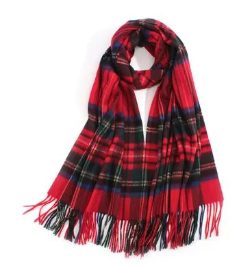 Hot Sale Pashmina Scarf 100 Cashmere Tartan Shawl