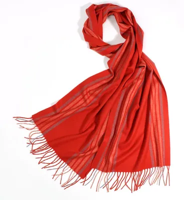 Fashion Stripe Pattern 100 Cashmere Woven Scarf