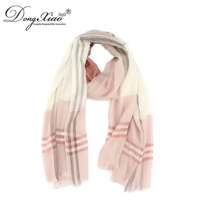 Hot Selling Thin Checked Pattern Cashmere Scarf Shawl