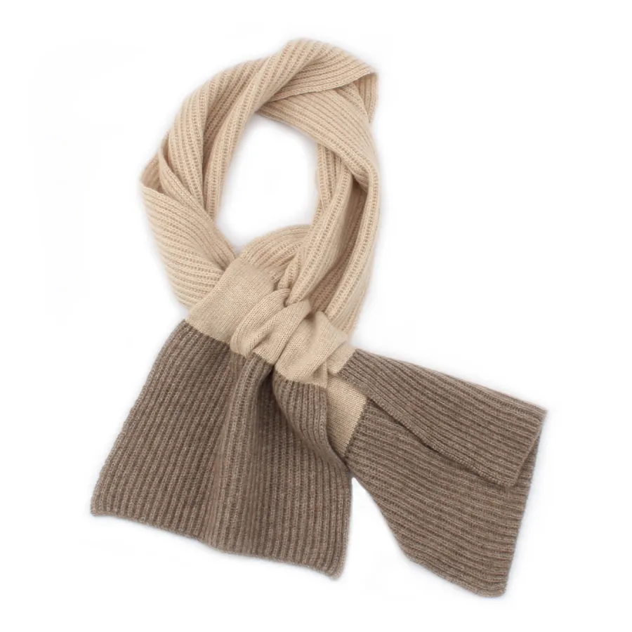 New Design Cashmere Knitted Small Size Scarf for Kids view 2